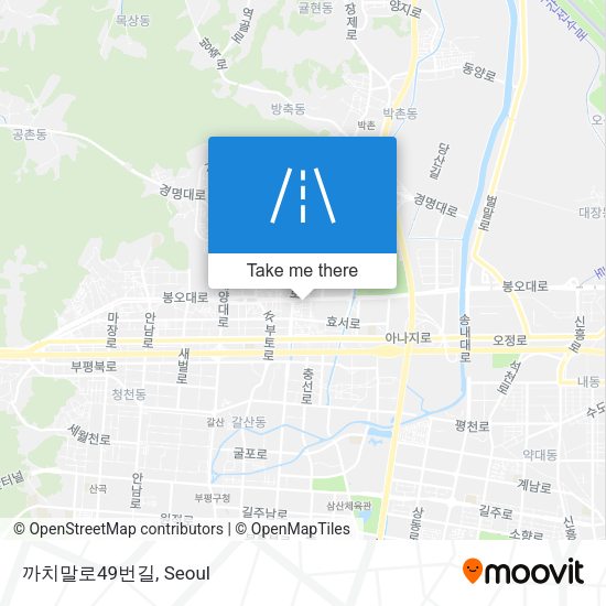 까치말로49번길 map