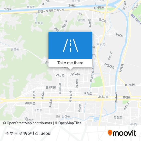 주부토로496번길 map