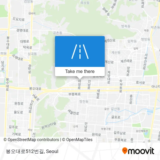 봉오대로512번길 map