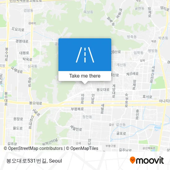 봉오대로531번길 map