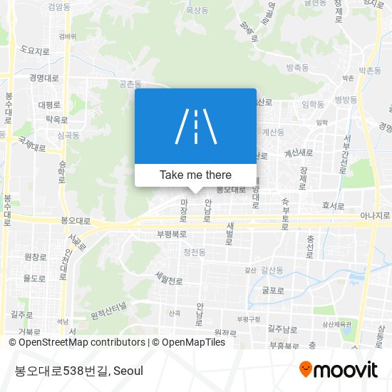 봉오대로538번길 map