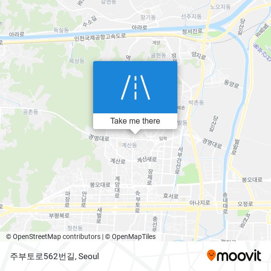 주부토로562번길 map