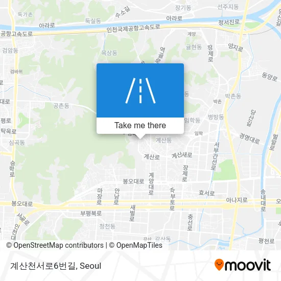 계산천서로6번길 map