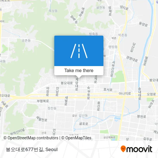 봉오대로677번길 map
