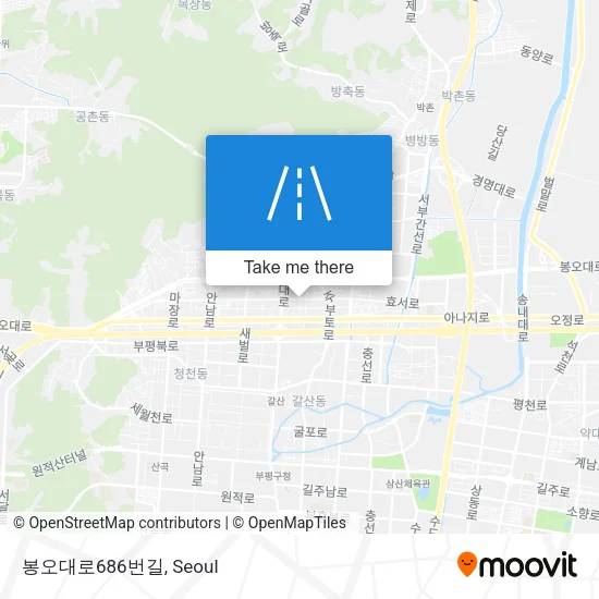봉오대로686번길 map
