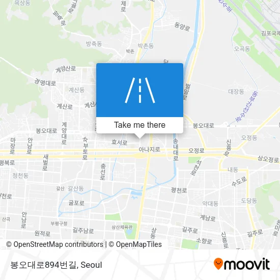 봉오대로894번길 map