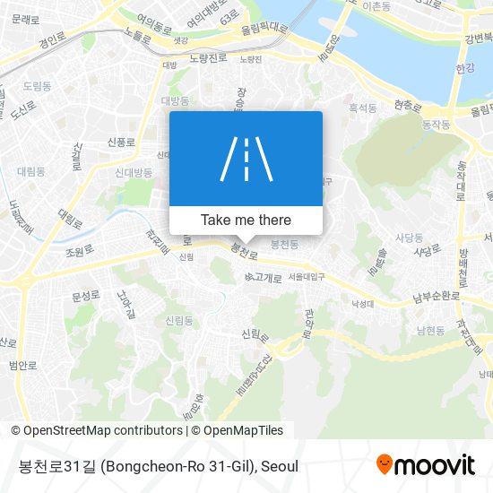 봉천로31길 (Bongcheon-Ro 31-Gil) map