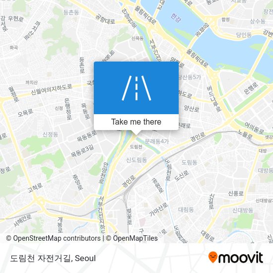 도림천 자전거길 map
