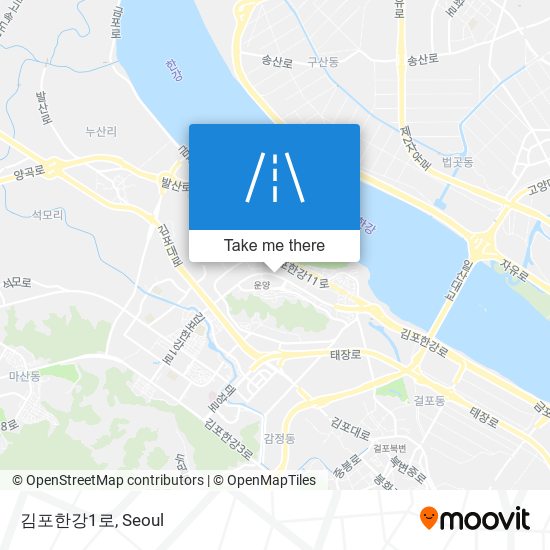 김포한강1로 map