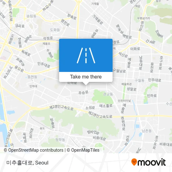 미추홀대로 map