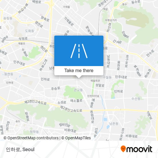 인하로 map