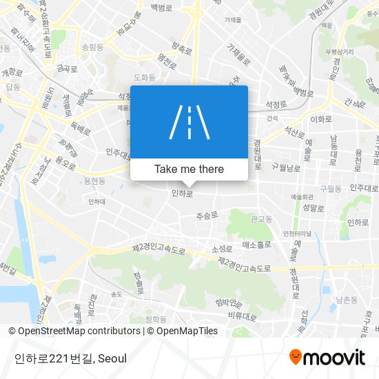 인하로221번길 map