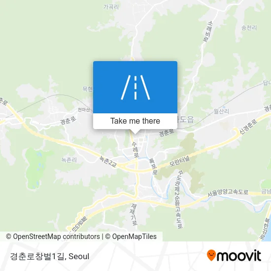 경춘로창벌1길 map