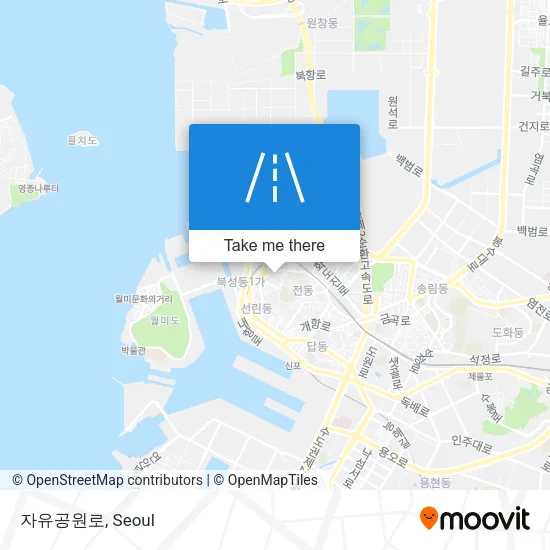 자유공원로 map