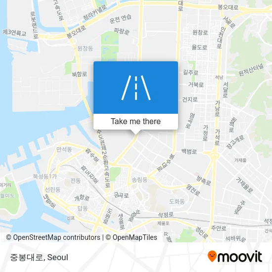 중봉대로 map