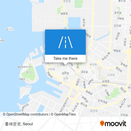 홍예문로 map