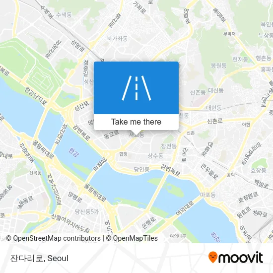 잔다리로 map