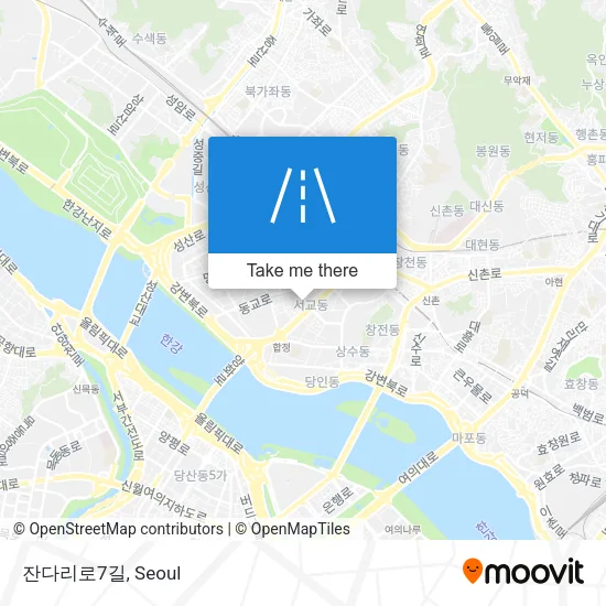 잔다리로7길 map