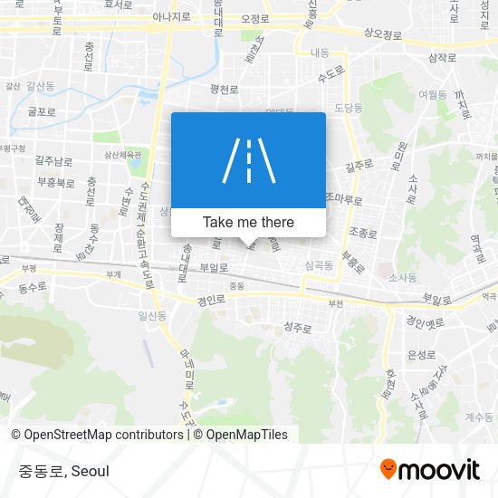 중동로 map