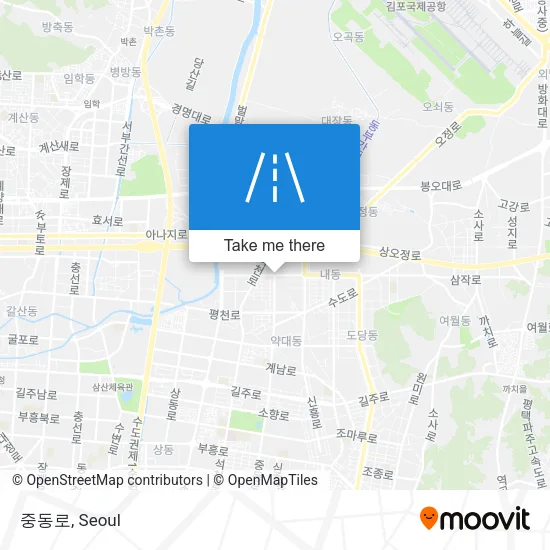 중동로 map