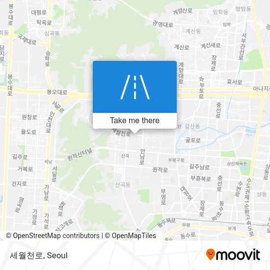 세월천로 map
