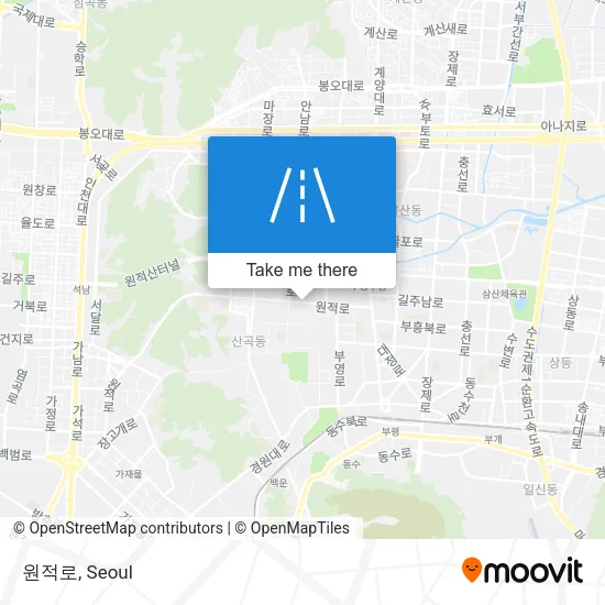 원적로 map
