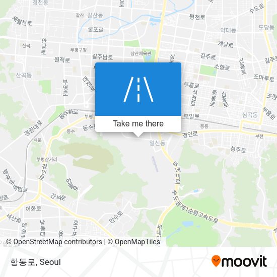 항동로 map
