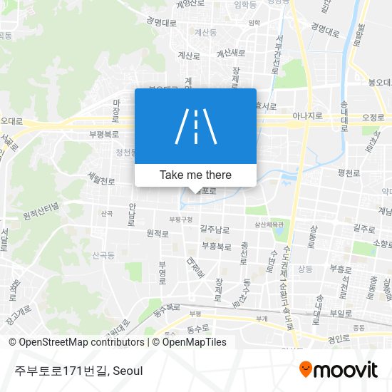 주부토로171번길 map