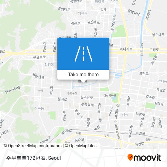 주부토로172번길 map