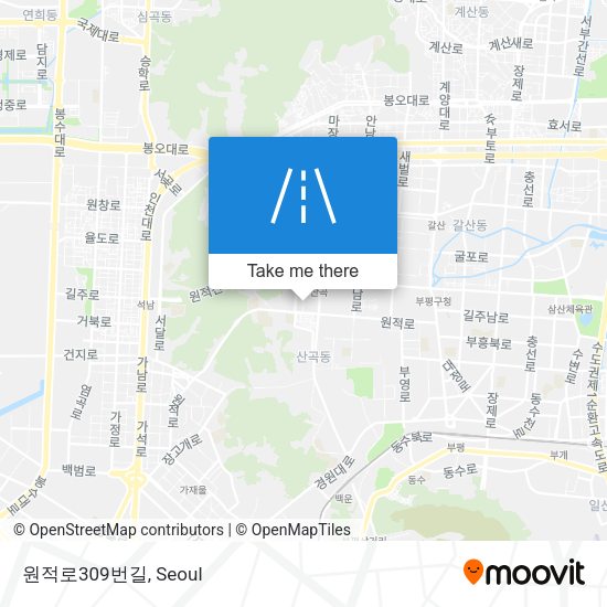 원적로309번길 map
