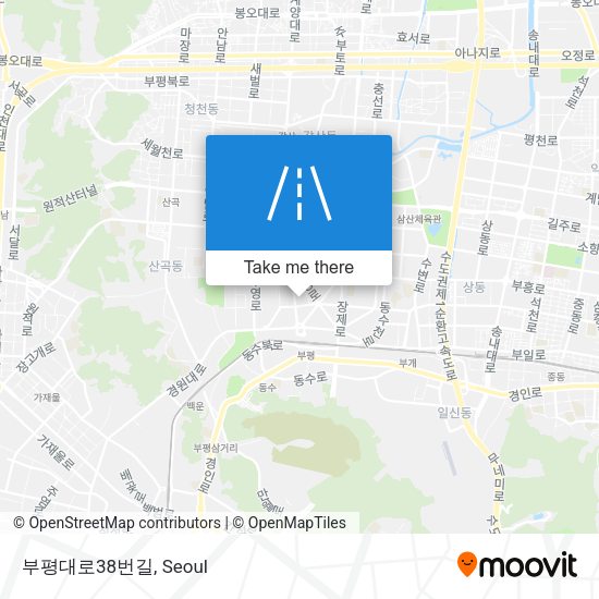 부평대로38번길 map