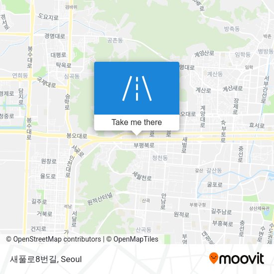 새풀로8번길 map