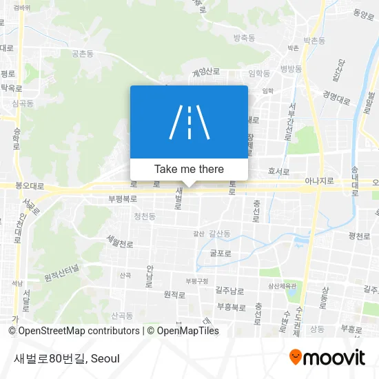 새벌로80번길 map