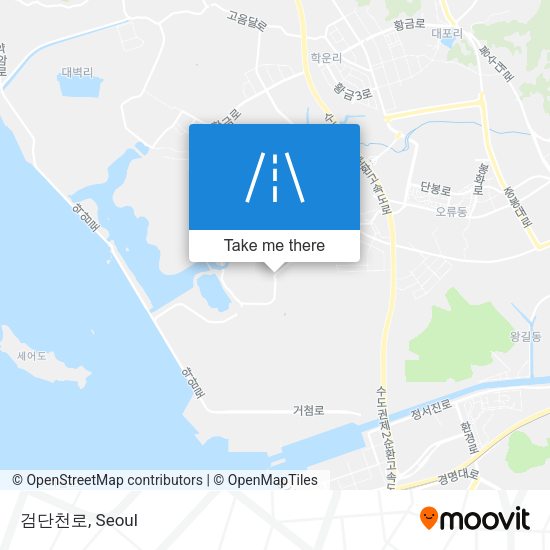 검단천로 map