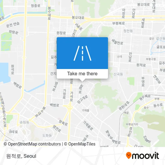 원적로 map