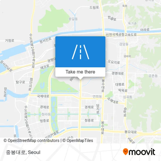 중봉대로 map
