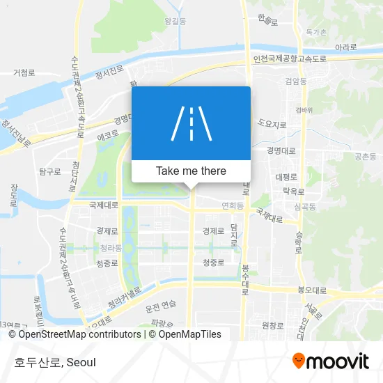 호두산로 map