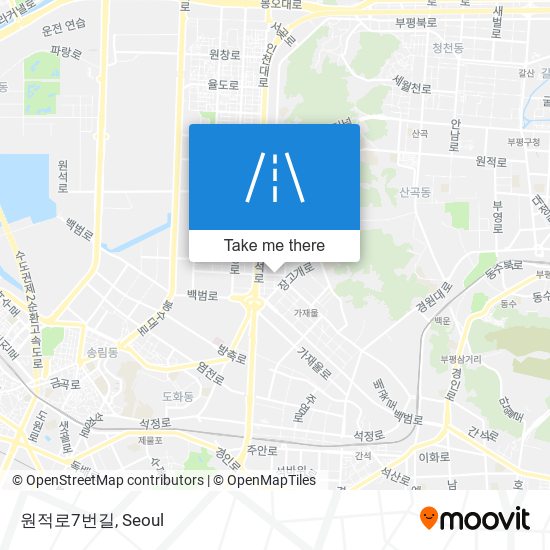 원적로7번길 map