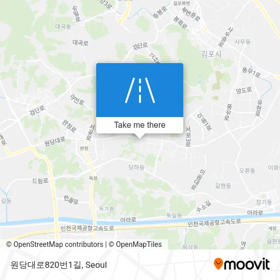 원당대로820번1길 map