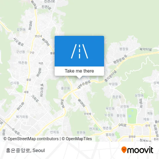 홍은중앙로 map