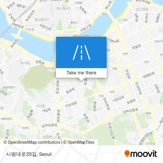사평대로20길 map