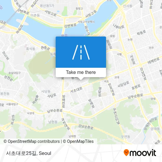 서초대로25길 map