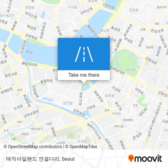 매직아일랜드 연결다리 map