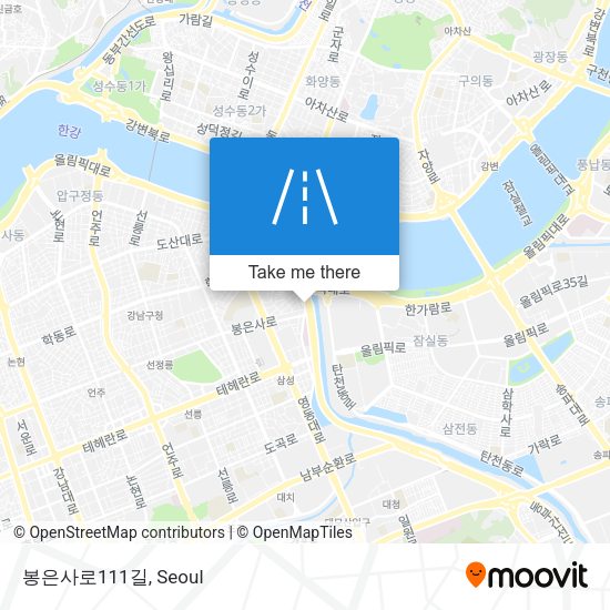 봉은사로111길 map