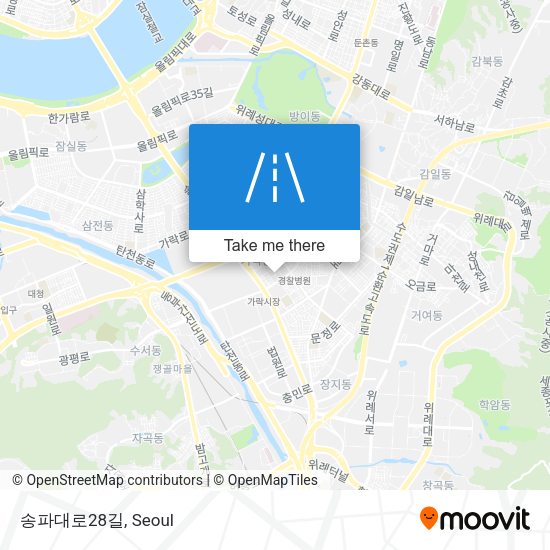 송파대로28길 map