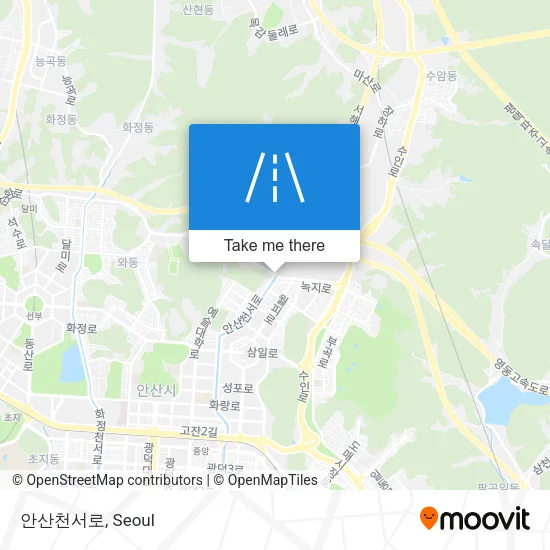 안산천서로 map