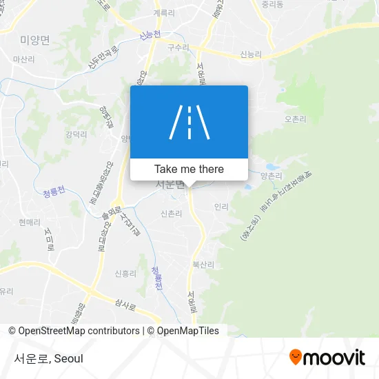 서운로 map
