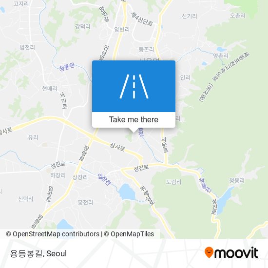 용등봉길 map