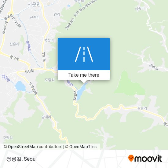 청룡길 map