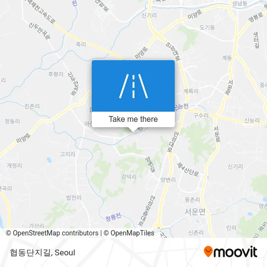 협동단지길 map